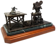 Ray Harryhausen Original Bronze Sculpture -- One of 12 in His Limited Edition Self-Portrait Entitled ''Giving Life to Fantasy''